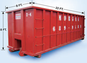 Roll off dumpster for commercial garbage removal